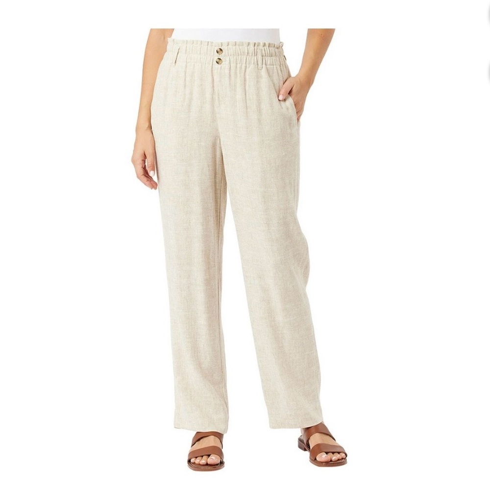 Briggs New York Linen Pants - Beige